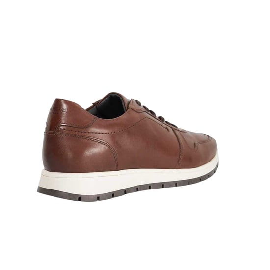 Dune London Tris Leather Trainers för herrar (Brun) - Image 2