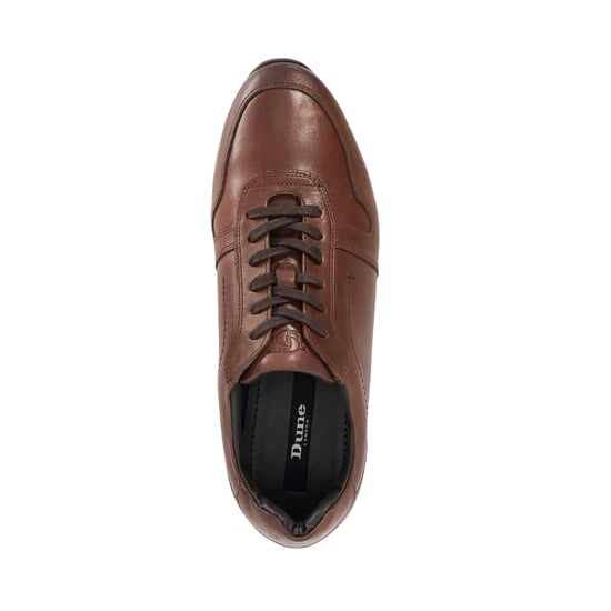 Dune London Tris Leather Trainers för herrar (Brun) - Image 5