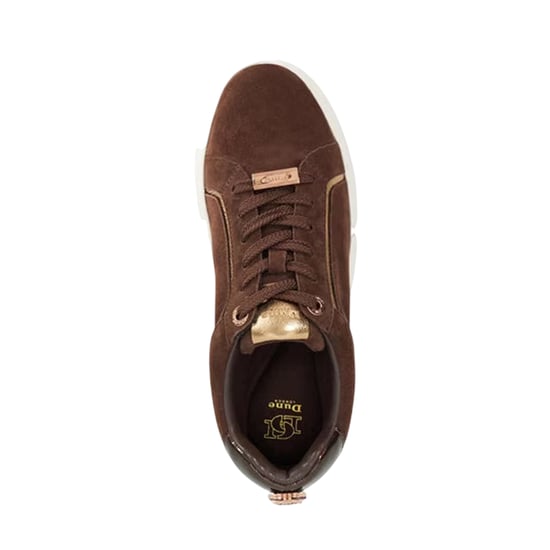 Dune London Womens/Ladies Emmelino Suede Trainers (Brown) - Image 4