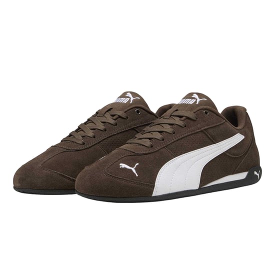 Puma Womens/Ladies Replicatch Suede Trainers (Brown/White) - Image 4
