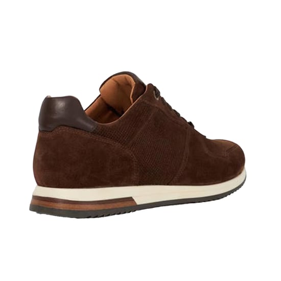 Dune London Mens Trilogy Suede Trainers (Brown) - Image 3