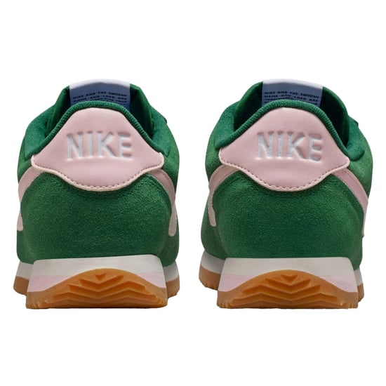 Nike Womens/Ladies Cortez Suede Trainers (Green/Pink) - Image 2
