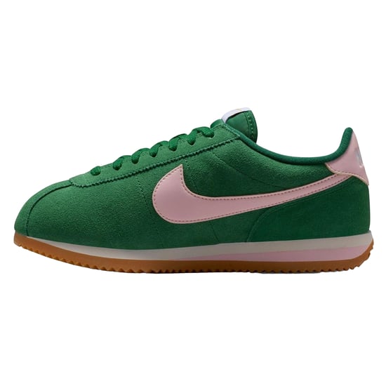 Nike Womens/Ladies Cortez Suede Trainers (Green/Pink) - Image 3