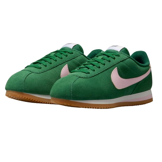 Nike Womens/Ladies Cortez Suede Trainers (Green/Pink) - Image 4