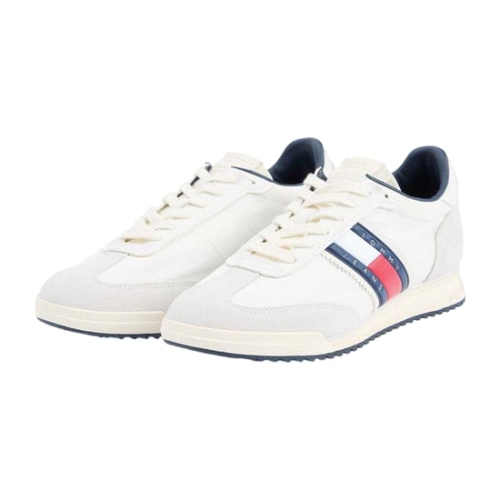 Tommy Jeans Suède hardlooptrainers heren (Ivoor) - Image 4