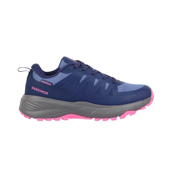 Karrimor Womens/Ladies Caracal Logo Waterproof Trainers (Navy/Pink) - Image 1