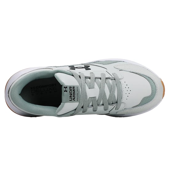 Under Armour Mens Edge Low Trainers (Green/White/Black) - Image 4
