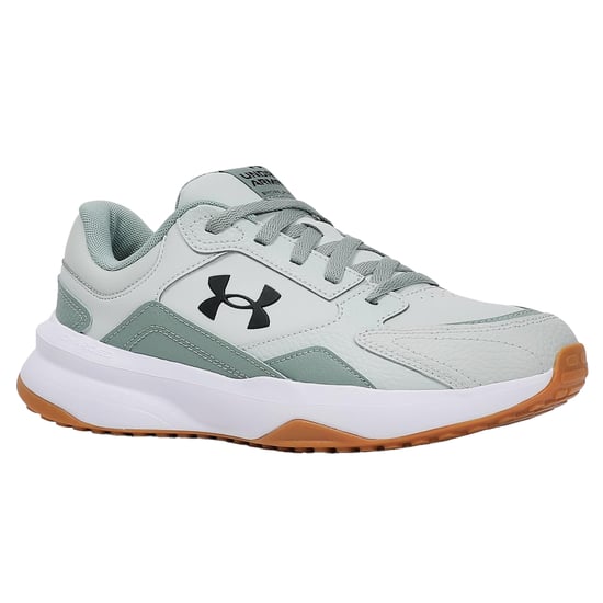 Under Armour Mens Edge Low Trainers (Green/White/Black) - Image 6
