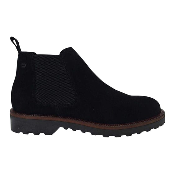 Nicholas Deakins Mens Republic Suede Flat Chelsea Boots (Black) - Image 1
