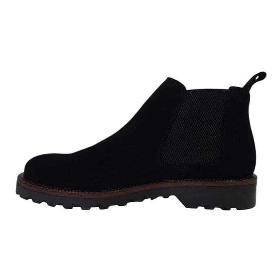 Nicholas Deakins Mens Republic Suede Flat Chelsea Boots (Black) - Image 3