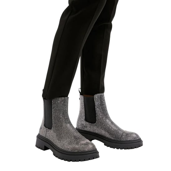 Steve Madden Womens/Ladies Moonlit Chelsea Boots (Pewter) - Image 3