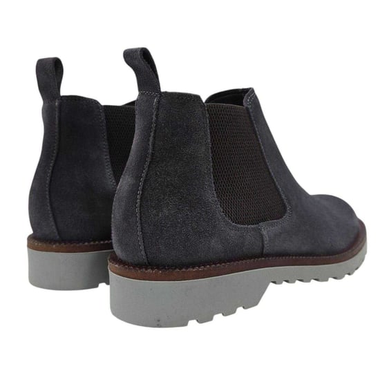 Nicholas Deakins Mens Republic Suede Flat Chelsea Boots (Grey) - Image 2