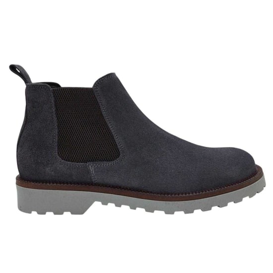 Nicholas Deakins Mens Republic Suede Flat Chelsea Boots (Grey) - Image 4