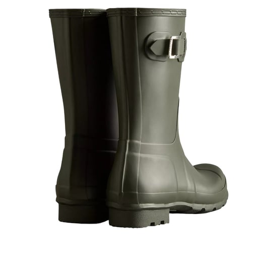 Hunter Mens Original Wellington Boots (Dark Olive) - Image 2