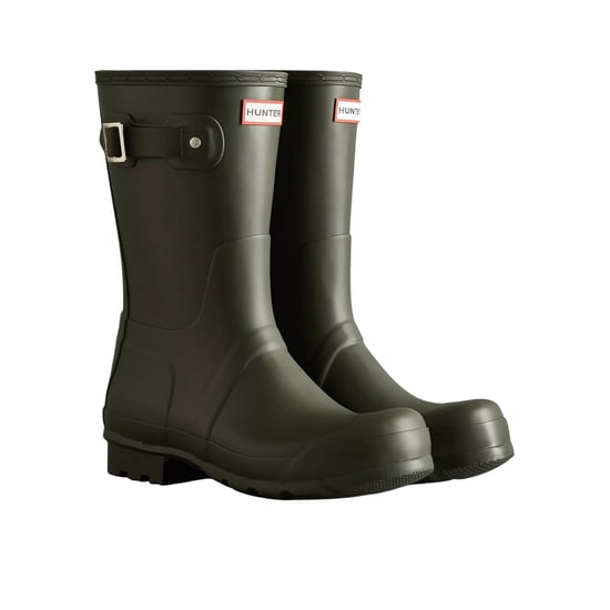 Hunter Mens Original Wellington Boots (Dark Olive) - Image 3