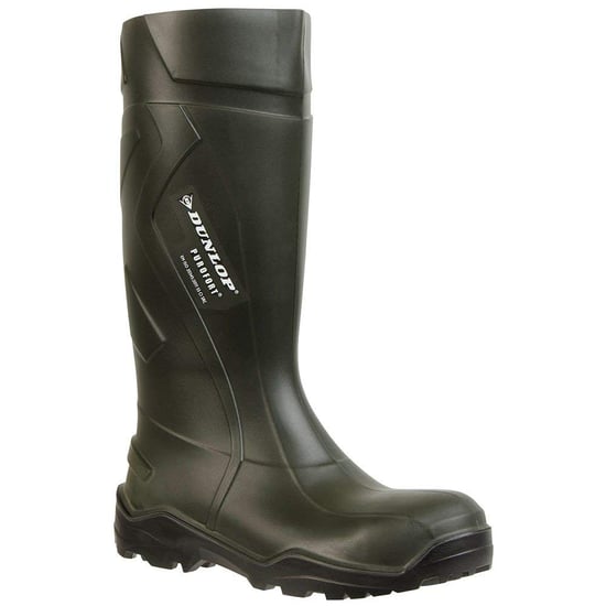 Dunlop Adults Unisex Purofort Plus Full Safety Wellington Boots (Green) - Image 1