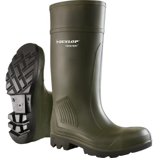 Dunlop D460933 Purofort PRO Niet-veiligheidslaarzen / Herenlaarzen / Gewone rubberen putten (Groen) - Image 2