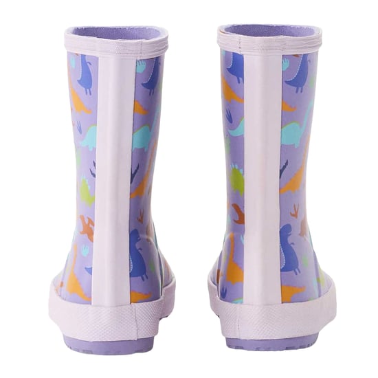 Hunter Childrens/Kids Dinosaur Wellington Boots (Purple) - Image 2