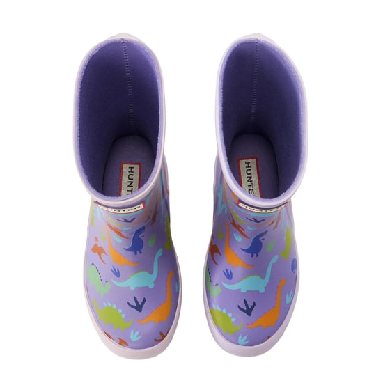 Hunter Childrens/Kids Dinosaur Wellington Boots (Purple) - Image 4