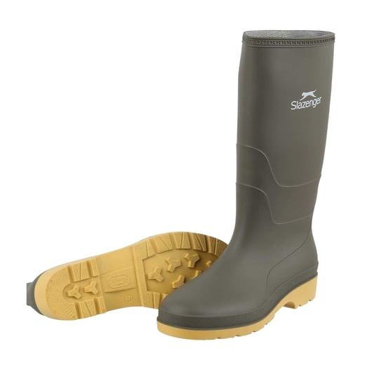 Slazenger Womens/Ladies Logo Waterproof Wellington Boots (Green) - Image 4