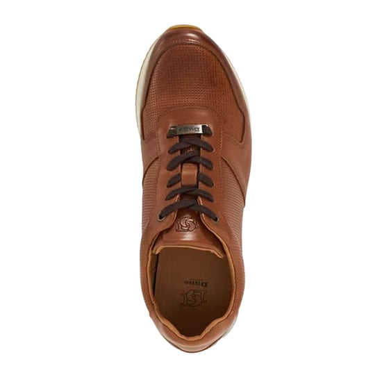 Dune London Mens Trilogy Suede Trainers (Tan) - Image 5