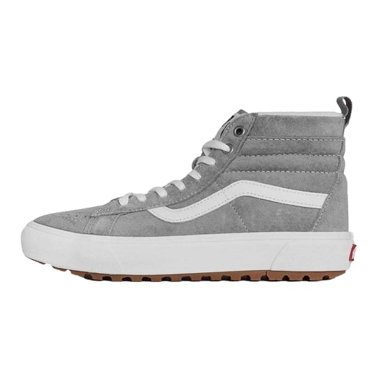 Vans Womens/Ladies Side Stripe Suede High-top Platform High Top Trainers (Drizzle) - Image 3