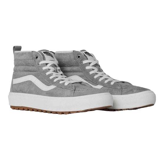 Vans Womens/Ladies Side Stripe Suede High-top Platform High Top Trainers (Drizzle) - Image 4