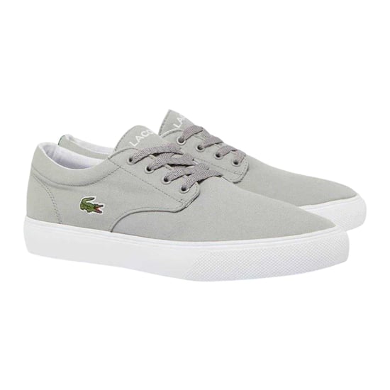Lacoste Mens Canvas Grip Flat Trainers (Light) - Image 4