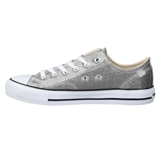 SoulCal Womens/Ladies Canvas Flat Trainers (Silver) - Image 2
