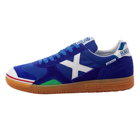 Munich Gresca Signature voetbalschoenen voor binnen met verstevigde neus voor heren (Blauw/Wit) - Image 2