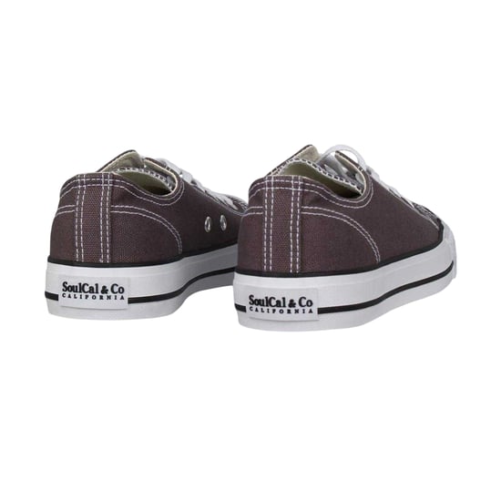 SoulCal Womens/Ladies Canvas Flat Trainers (Charcoal) - Image 2