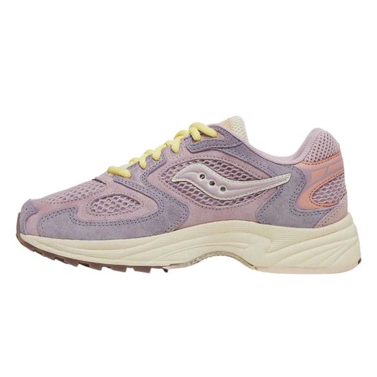 Saucony Mens Grid Jazz 9 Suede Shoes (Violet) - Image 2