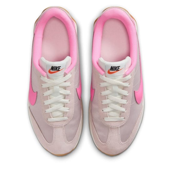 Nike Dam/Ladies Waffle Debut Suede Wedge Trainers (Röd/rosa) - Image 5