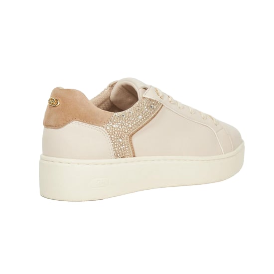 Dune London Womens/Ladies Elli Leather Platform Shoes (Cream) - Image 2