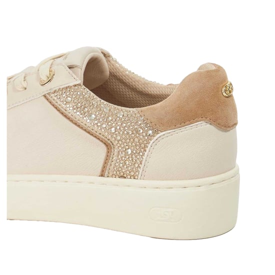 Dune London Womens/Ladies Elli Leather Platform Shoes (Cream) - Image 4