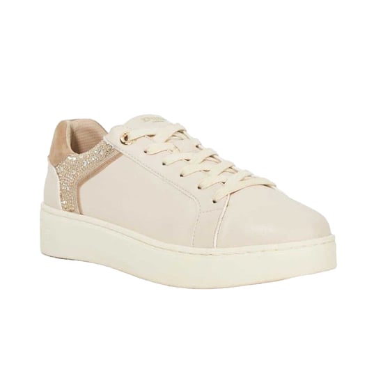 Dune London Womens/Ladies Elli Leather Platform Shoes (Cream) - Image 5