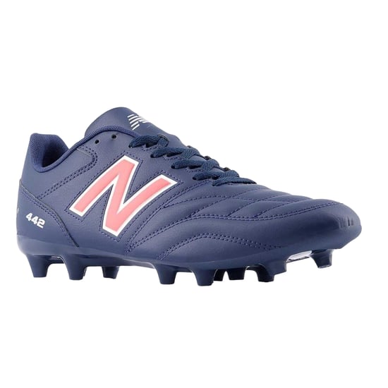 New Balance Mens Synthetic Firm Ground Football Boots (Navy/Red) - Image 4