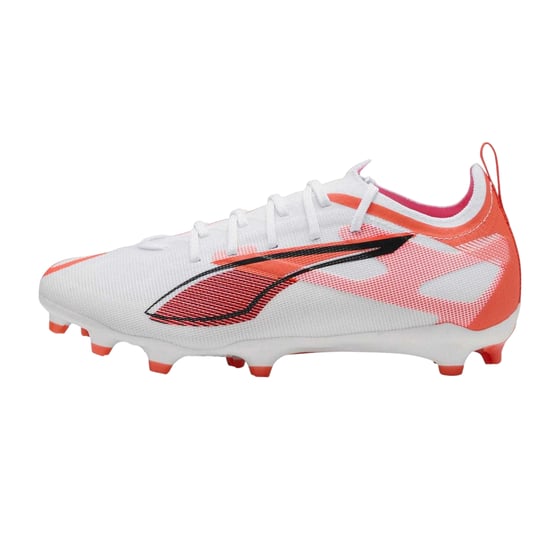 Puma Ultra Pro Stevige Grond Voetbalschoenen voor Kinderen/Kinderen (Puma wit/oranje) - Image 3