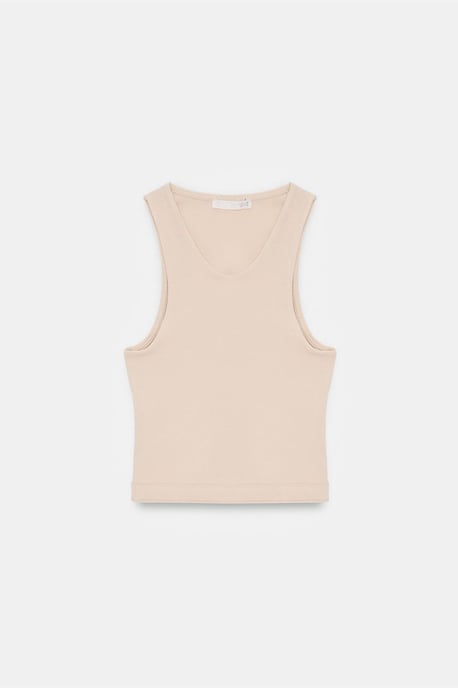Ribbed Sleeveless Crop Blouse - Image 5
