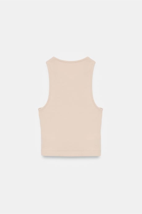Ribbed Sleeveless Crop Blouse - Image 6