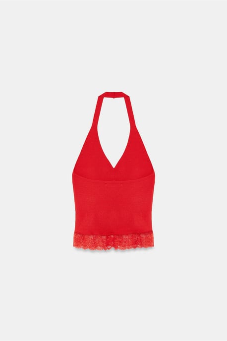 Mouwloze Ribben Haltertop Blouset - Image 6