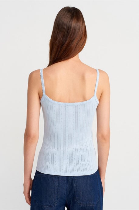 Slim Fit Ribbed Cotton Cami Top - Image 2