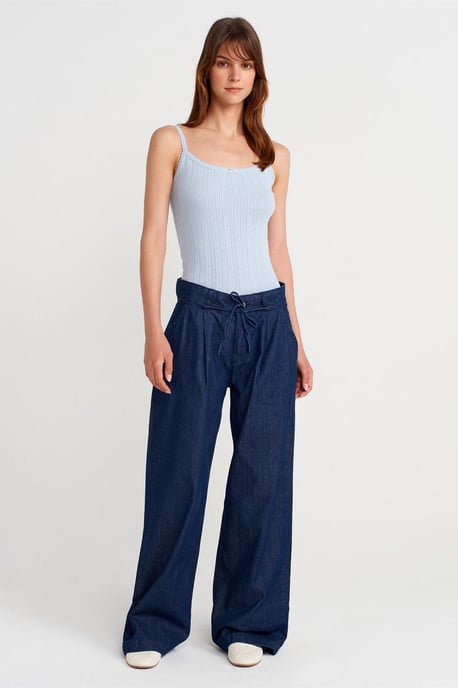 Slim Fit Ribbed Cotton Cami Top - Image 4