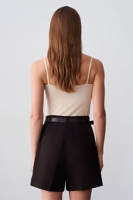 Slim-fit Sleeveless Square-neck Blouse - Image 2