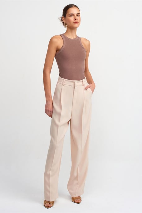 Mouwloze Geribbelde Brei Blouse - Image 3