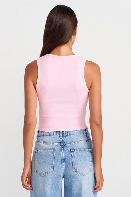 Women's Ribbed Cotton-Blend Crop Top - Image 2