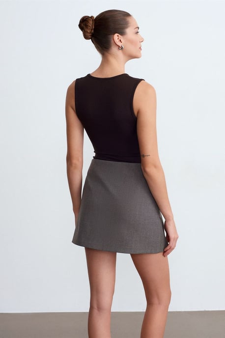 Mouwloze Slim-Fit U-hals Bodysuit - Image 2
