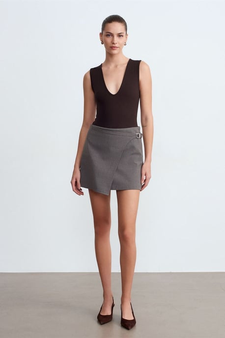 Mouwloze Slim-Fit U-hals Bodysuit - Image 4