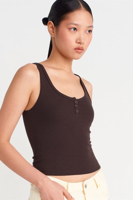 Slim Fit Crop Cami Blouse - Image 3