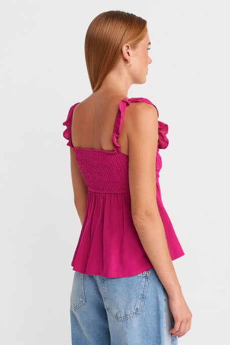 Mouwloze Blouse met Vierkante Hals en Strikvoorkant - Image 2